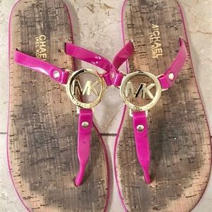Michael Kors Fuchsia Pink Slippers BUNDLE AND SAVE $$